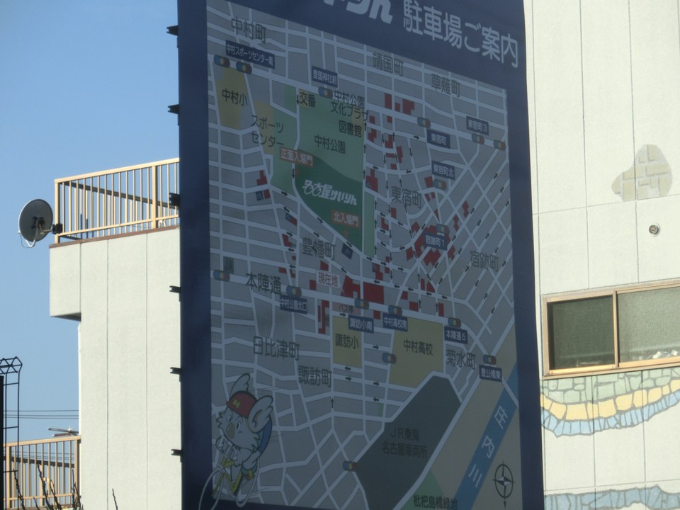 駐車場が多いです