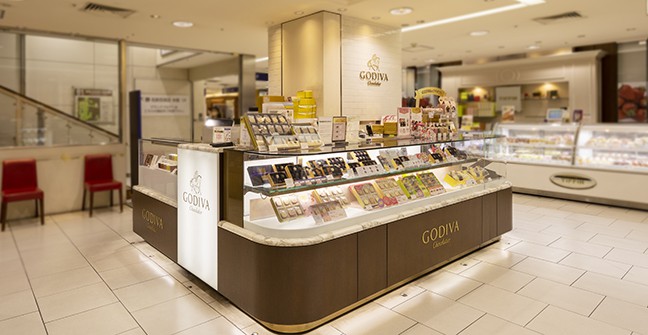 ゴディバ名鉄百貨店の店舗画像。