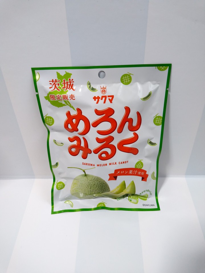 “いちごみるく”でおなじみのサクマから茨城らしくメロン味