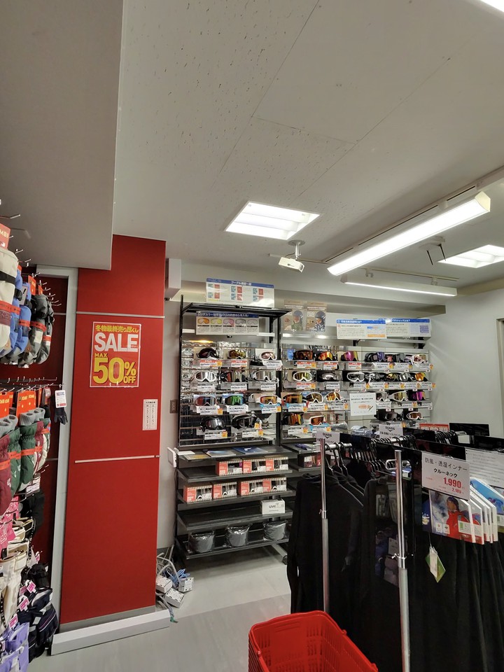 Victoriaの店内の売り場