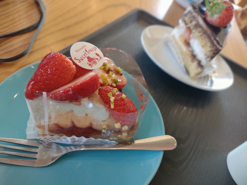 ケーキがおいしい。このカフェがあるからまた行こうかなと。