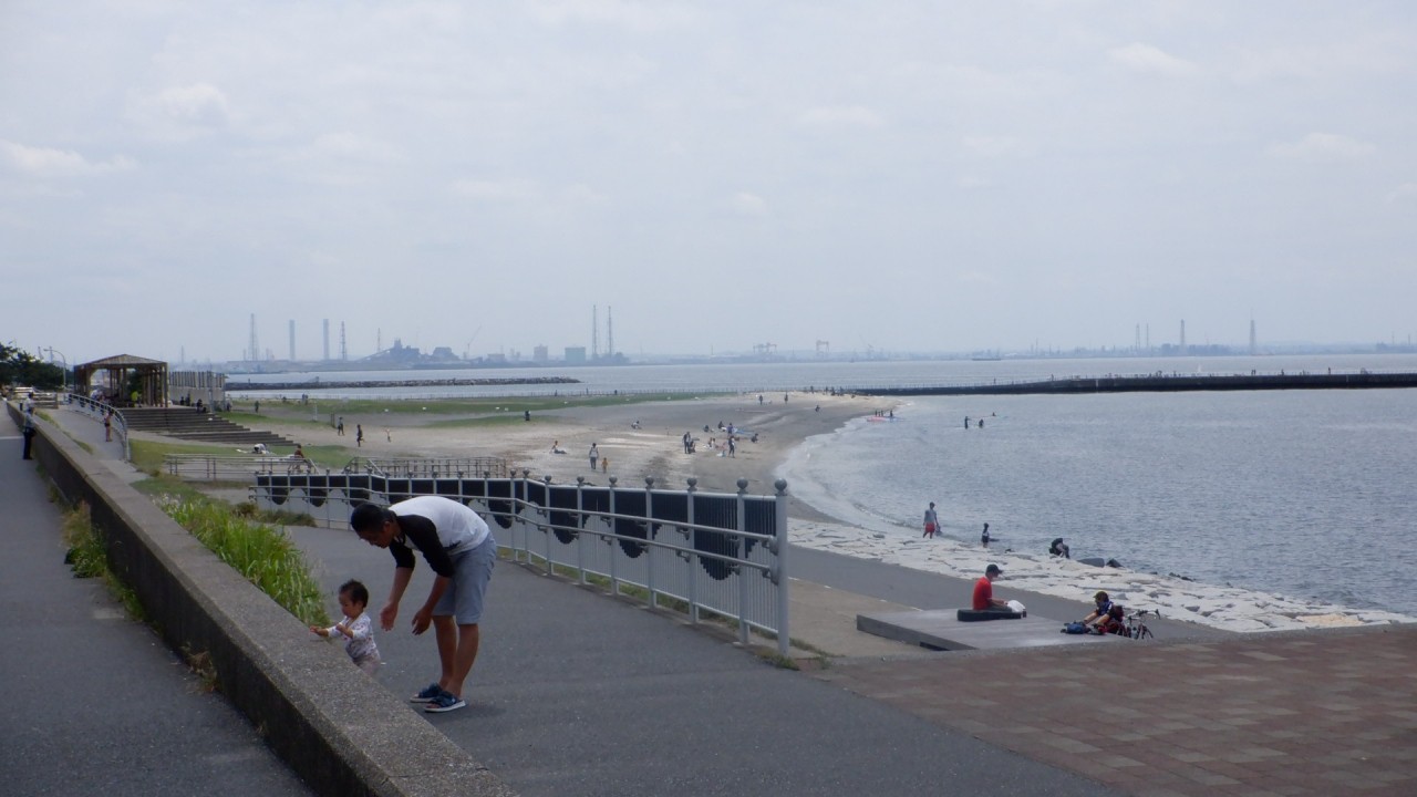 ゴールの稲毛海浜公園はもうすぐ