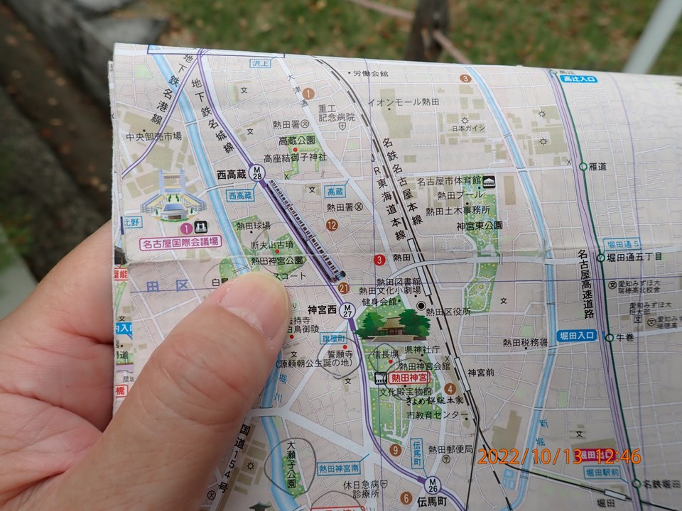 地図上の場所