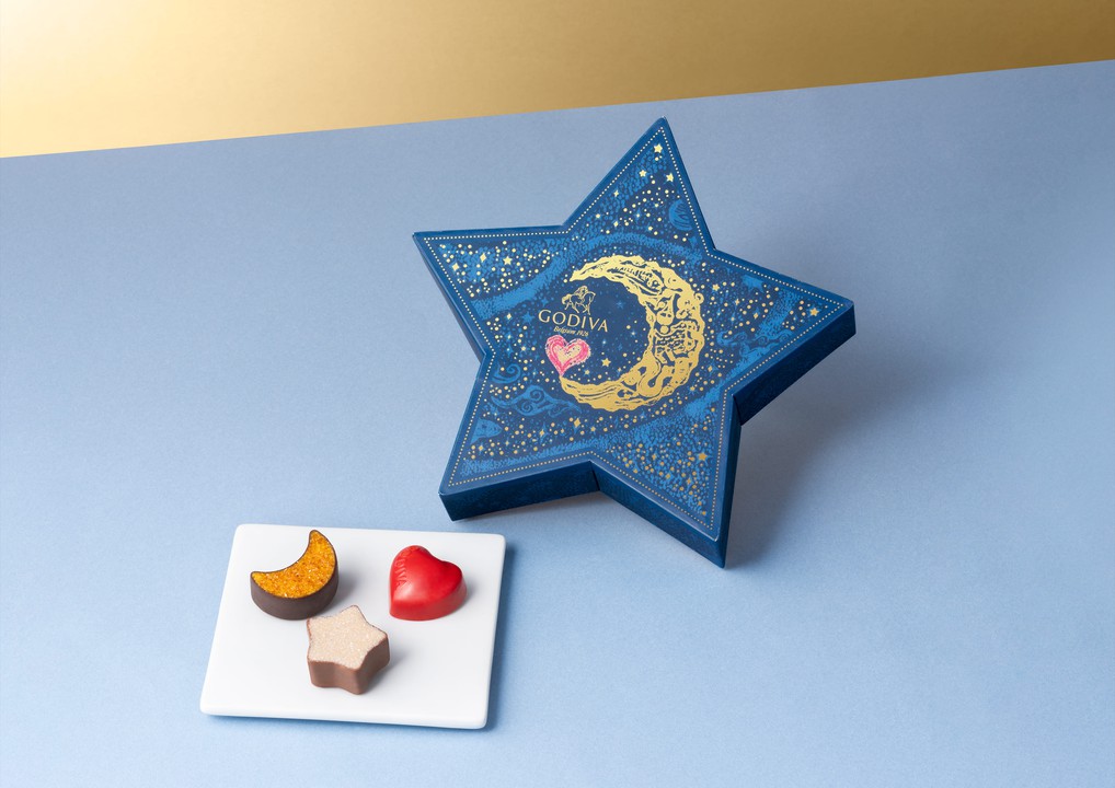 ゴディバのチョコレートの詰め合わせ画像。