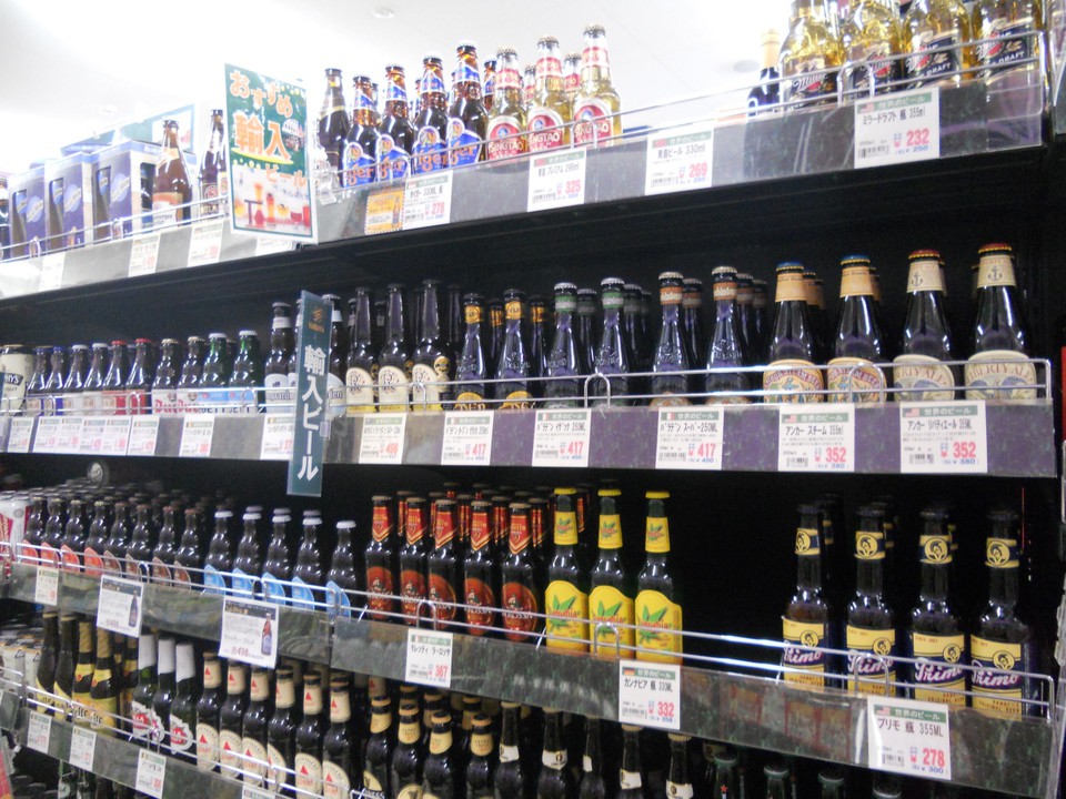 輸入ビールが充実していました