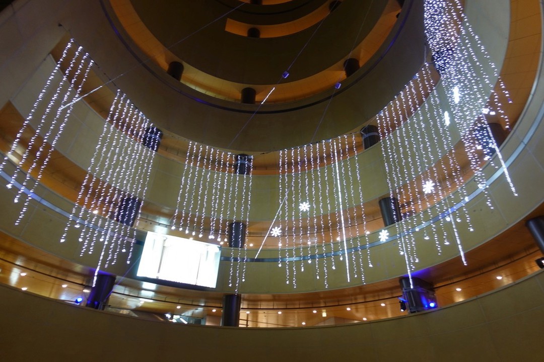 流れ星のイルミネーションもそこそこ綺麗