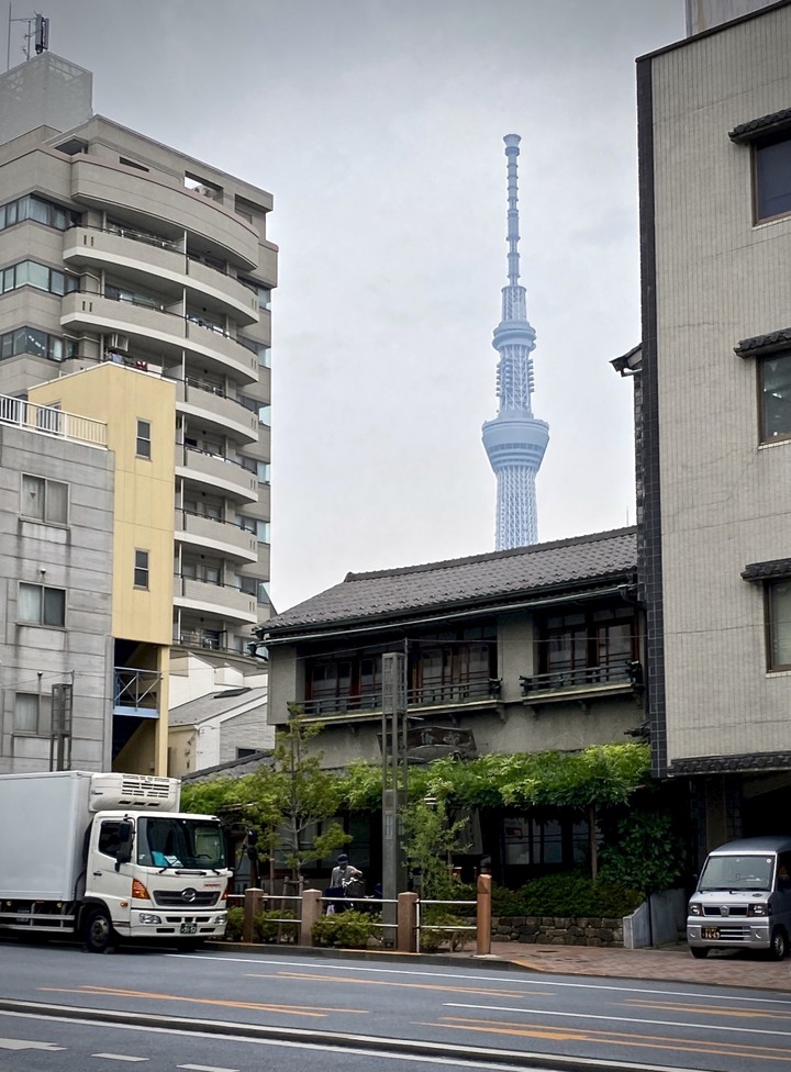 100年家屋の向こうには、スカイツリー！