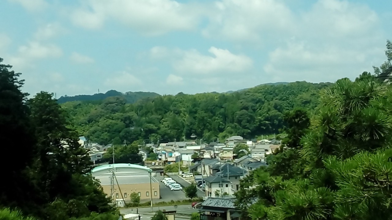 坂から見下ろした街並み