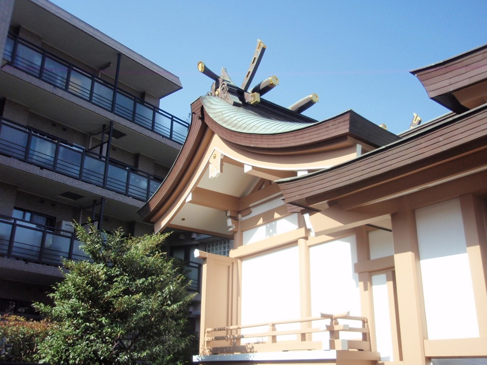 隠田神社本殿