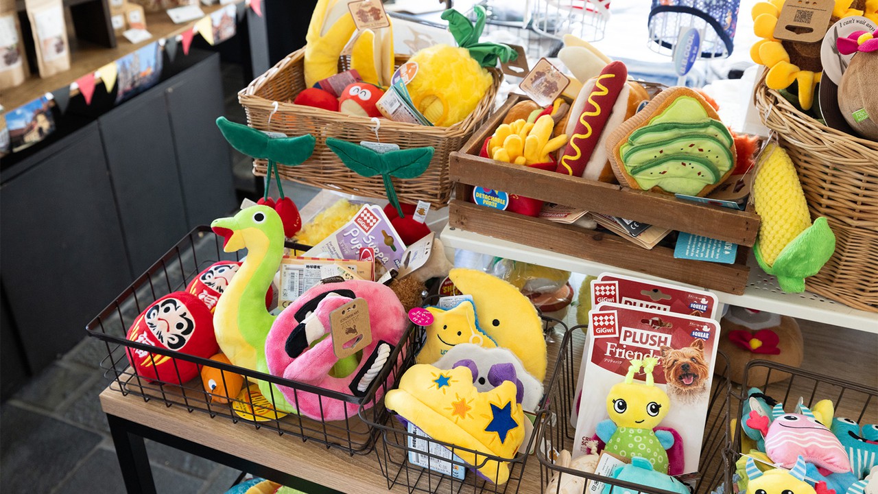 GREEN DOG & CAT代官山のペットトイコーナー