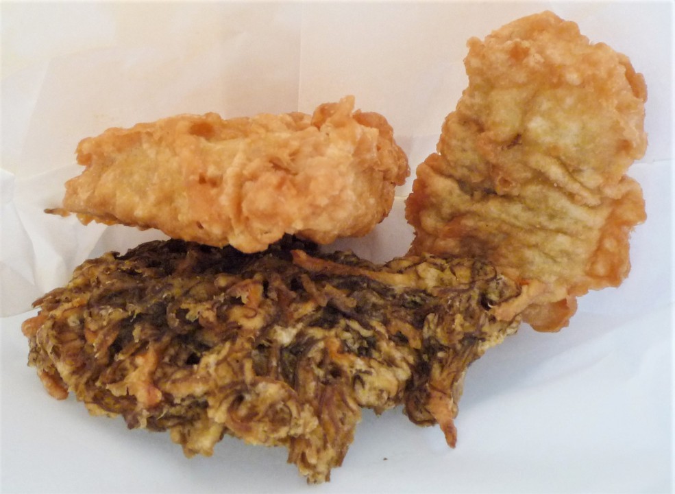 天ぷらをその場でいただきました！