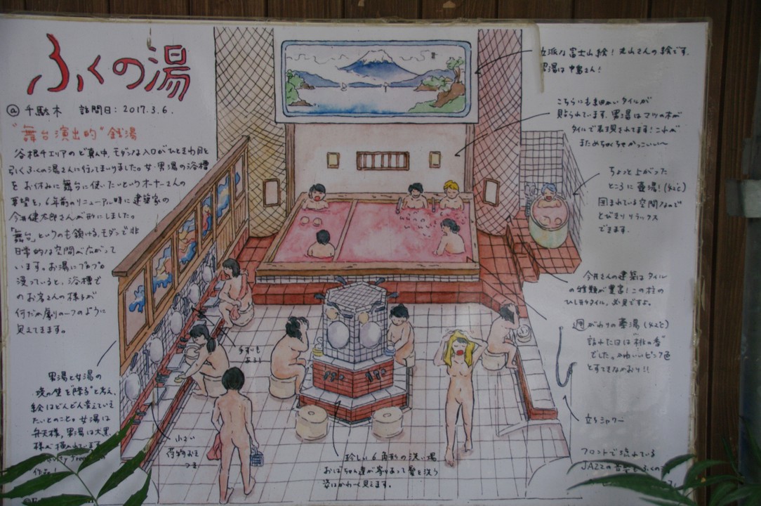 ふくの湯の掲示