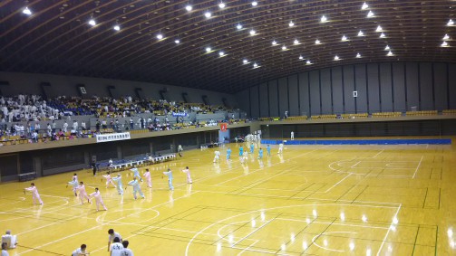 メインアリーナ（太極拳の演武中）