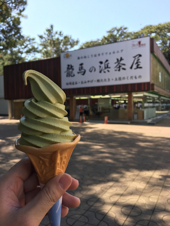 ソフトクリームを食べました
