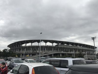 駐車場はスタジアムに併設。