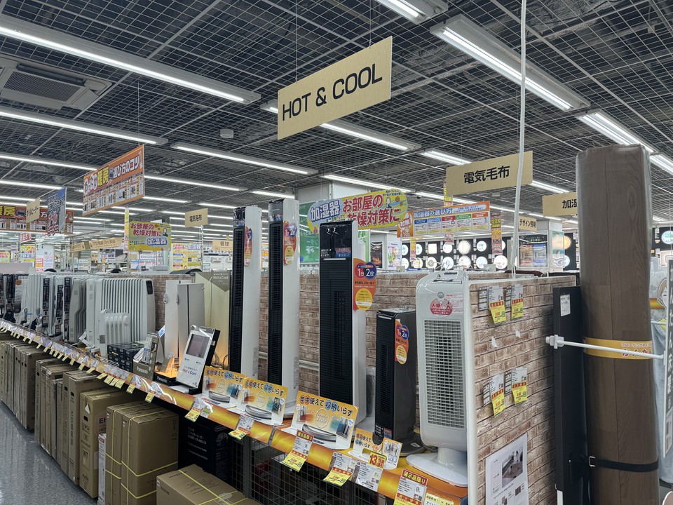 LABIの店内の電化製品売り場