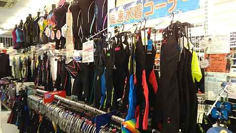 ときわスポーツパシオン横浜店の水着売場