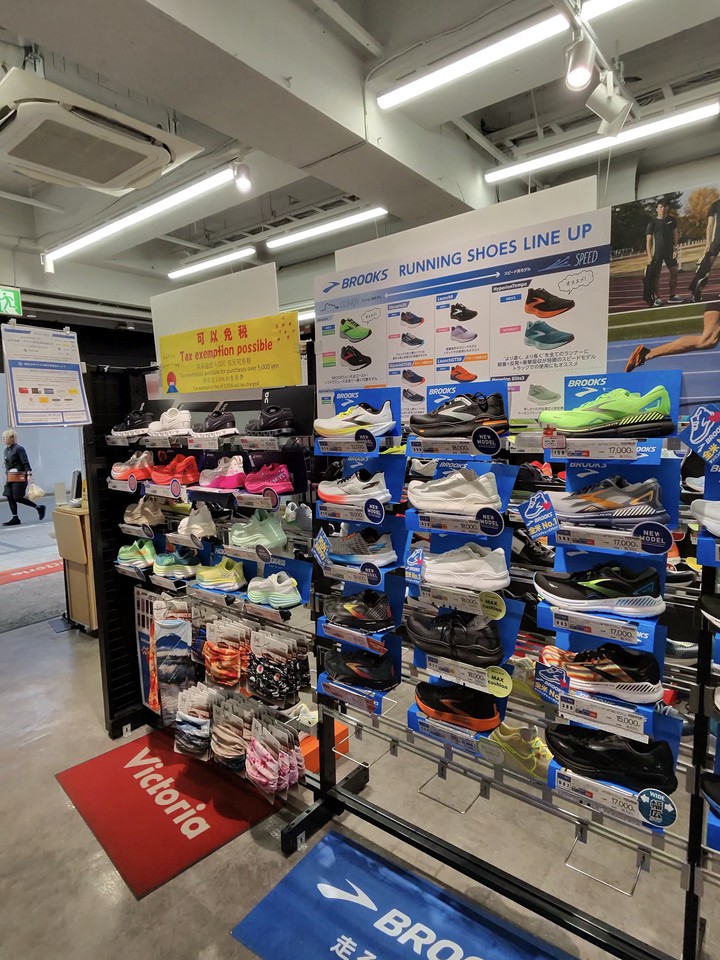 Victoriaの店内の売り場