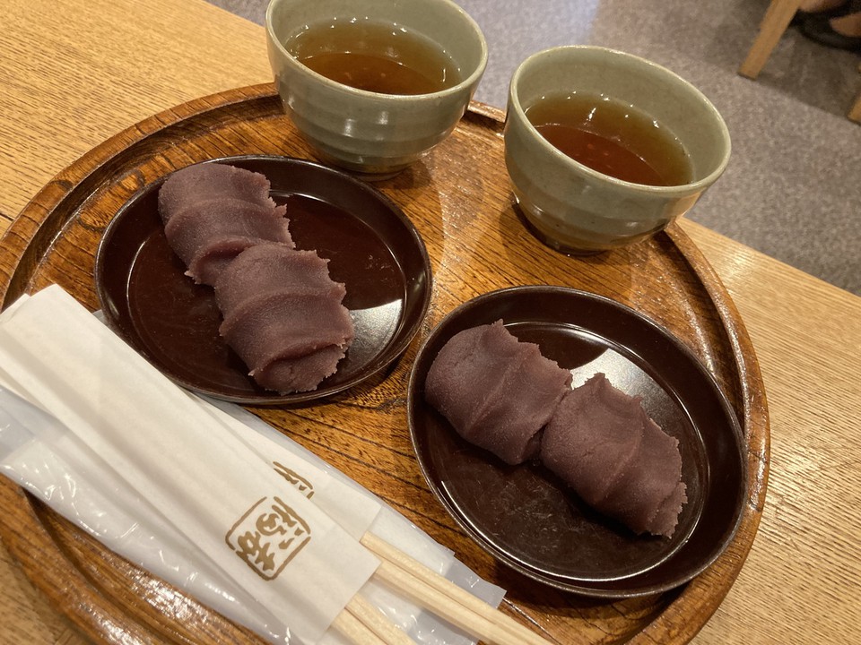 赤福のお店を発見｡並ぶことなく、食べれました｡