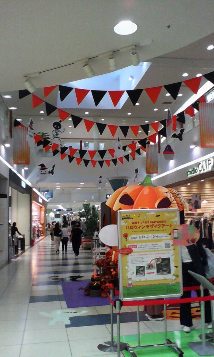 10月ということでハロウィンぽい装飾があったりと楽しげでした