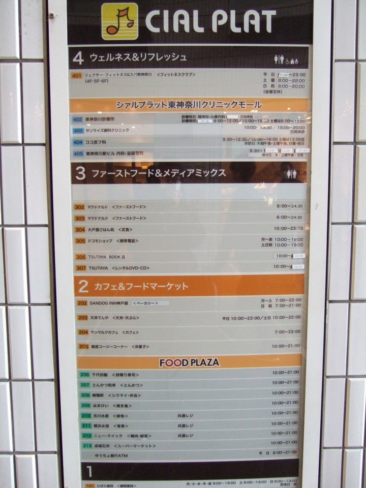 いろいろなお店が入っています