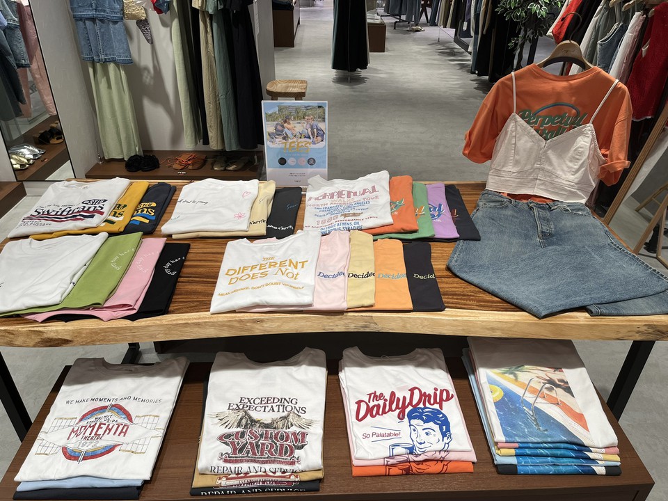 アングリッド札幌PIVOT CROSSのディスプレイコーナー