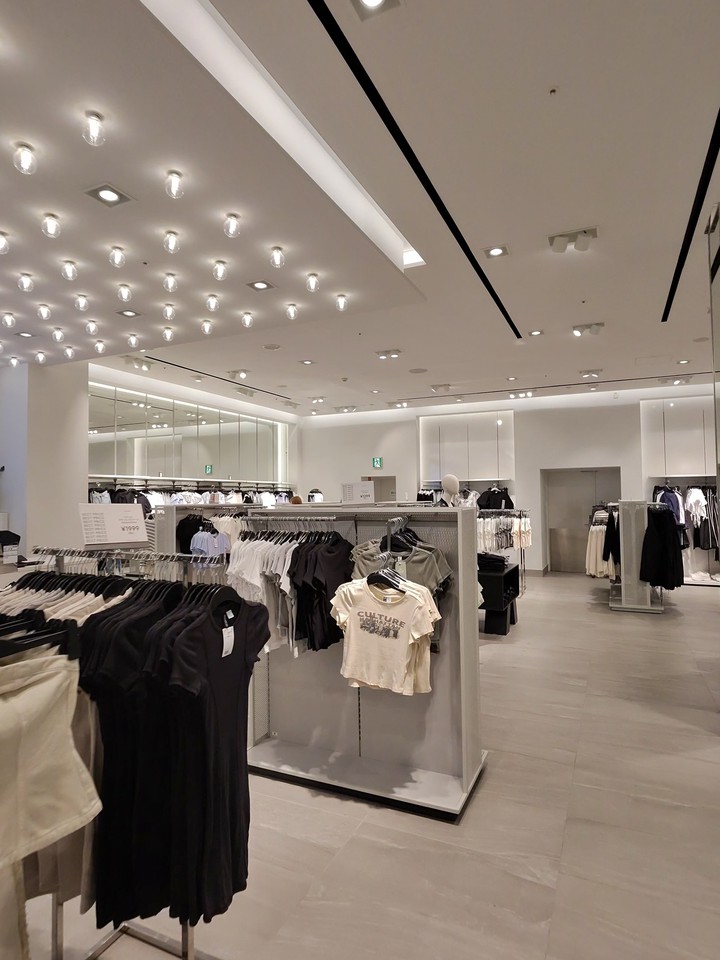 H&Mの店舗の売場