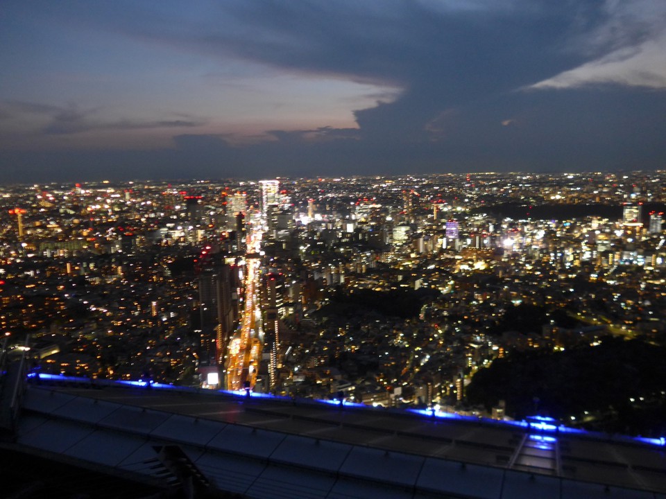 渋谷方面の夜景