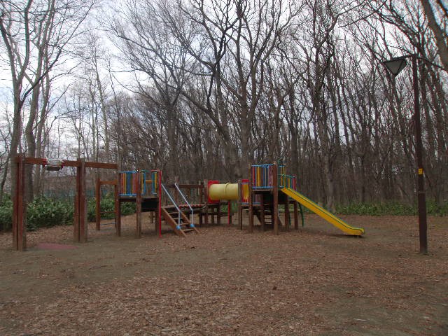 コナラ林に囲まれた遊具の風情も素敵でした