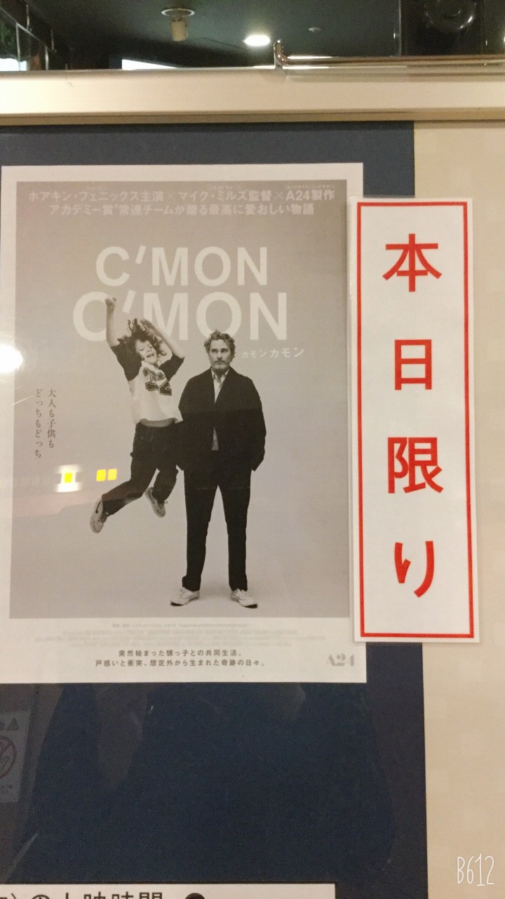 ちょうど良い大きさ。カモンカモンみれてよかった。