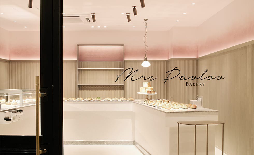 ミセス パブロフ ベーカリーの美しい店内