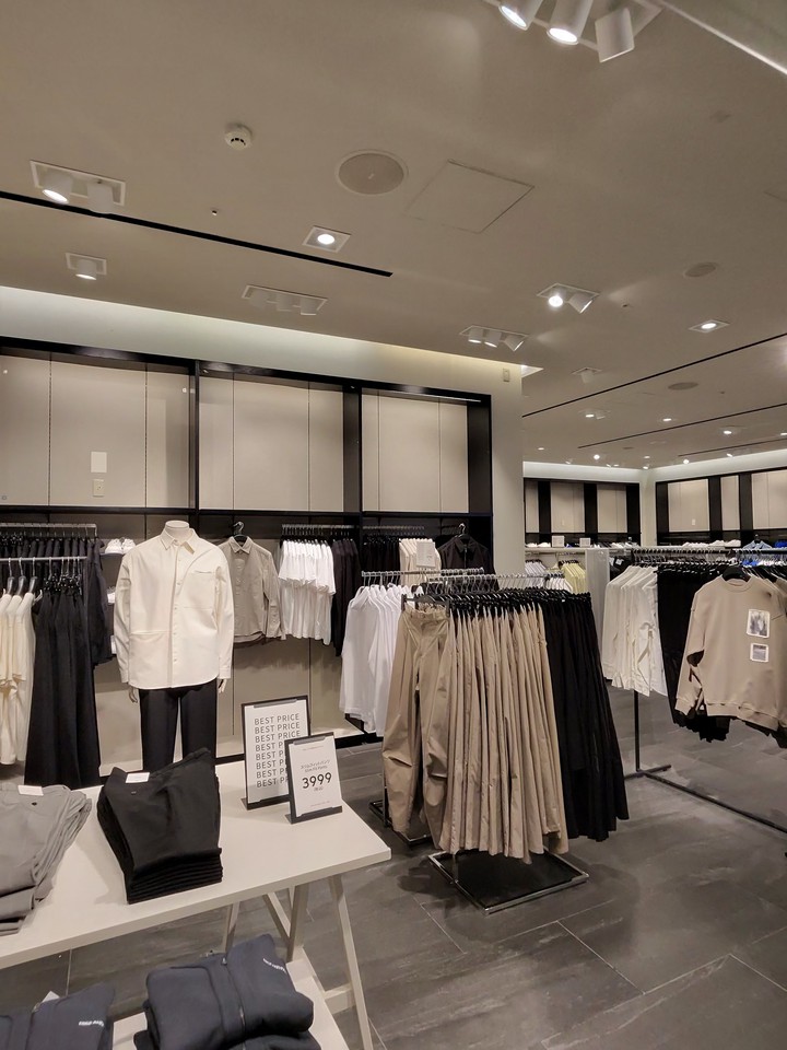 H&Mの店舗の売場
