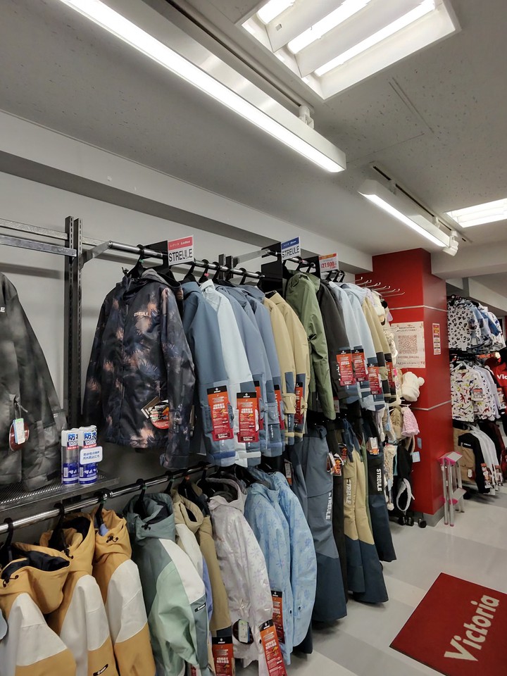 Victoriaの店内の売り場