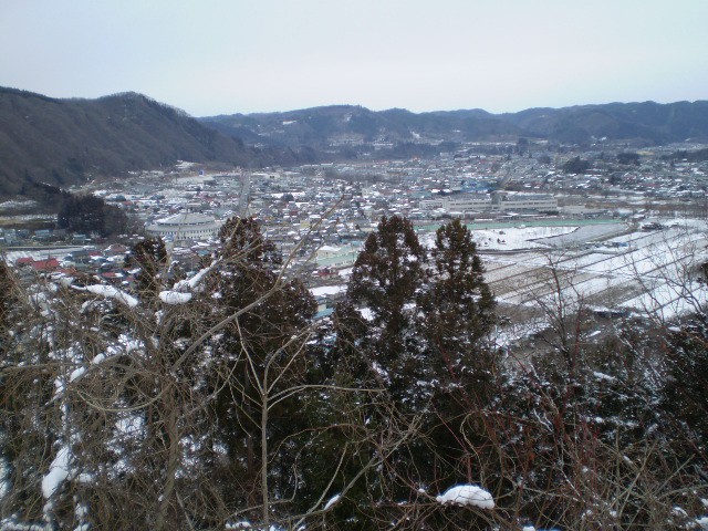 三戸市街地を望みます
