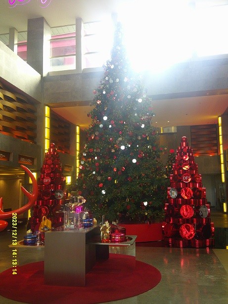季節柄、クリスマス装飾も多く見られました