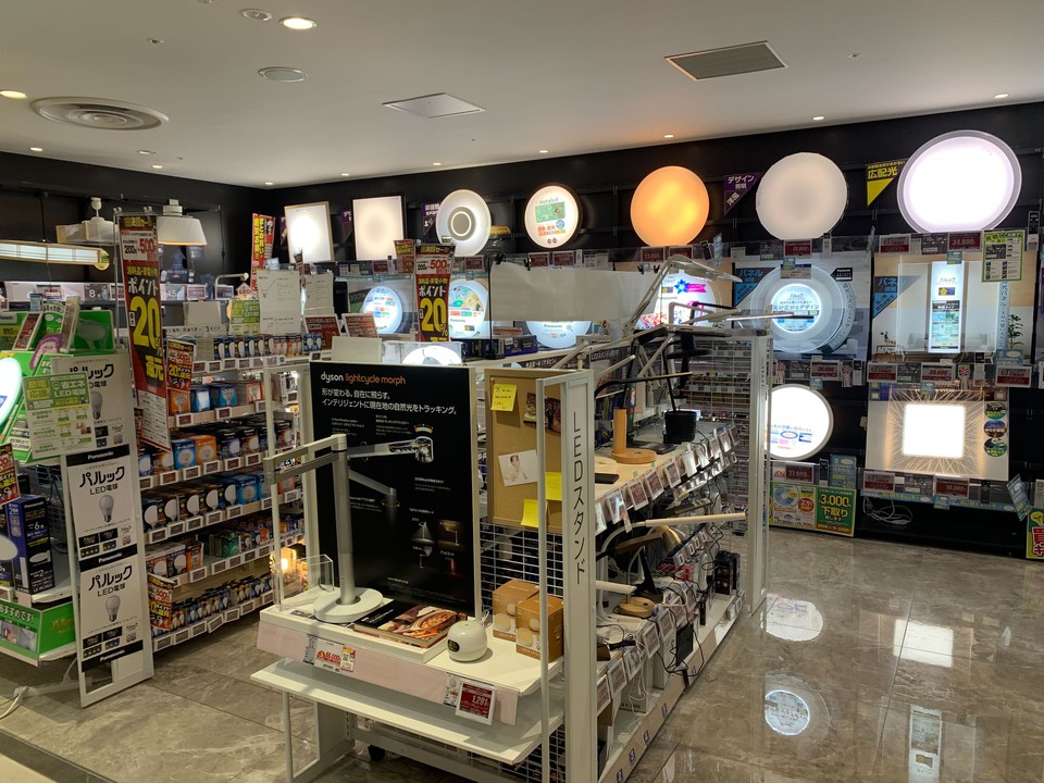 ノジマ新宿タカシマヤタイムズスクエア店の照明売り場