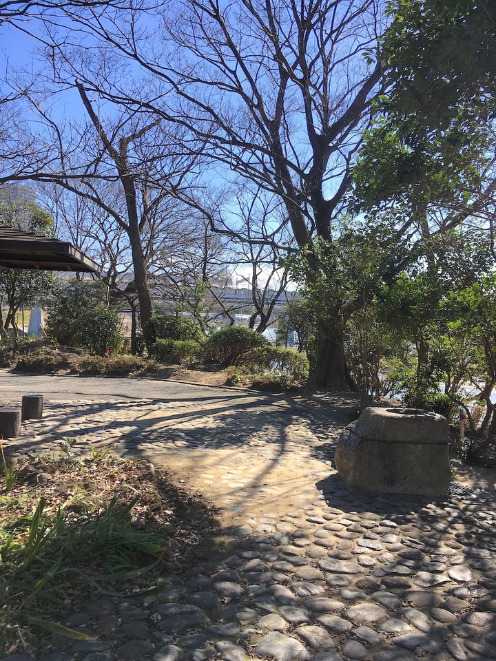 起伏がある公園
