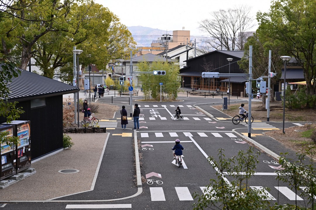 自転車の交通安全を学ぶ公園