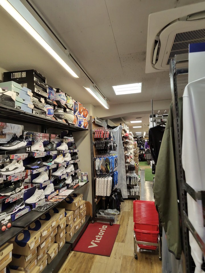 Victoriaの店内の売り場