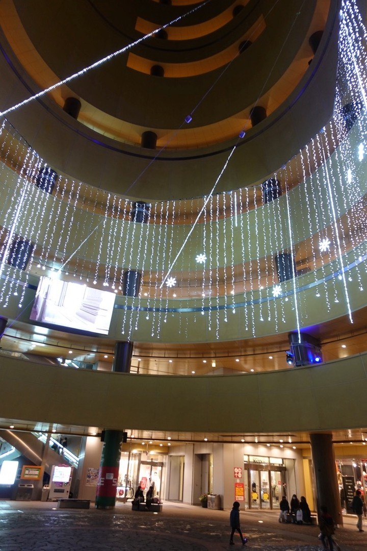 流れ星のイルミネーションもそこそこ綺麗