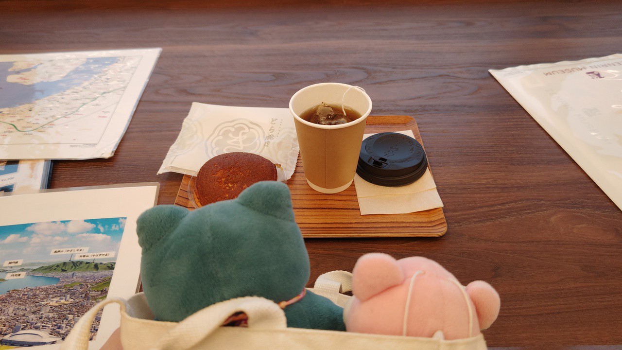 地元のスイーツがいただけるカフェが併設
