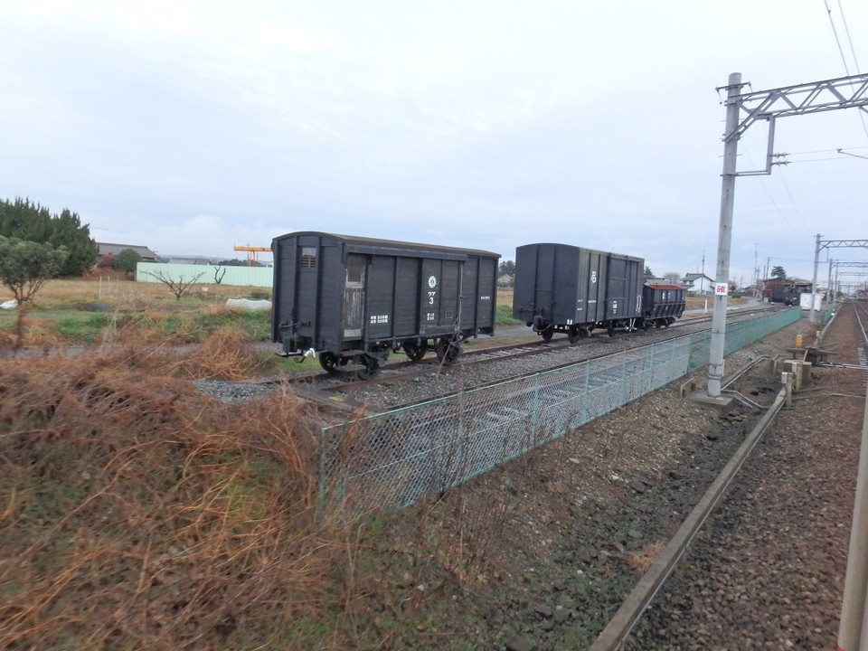 おそらく木造の貨車まで展示されていた