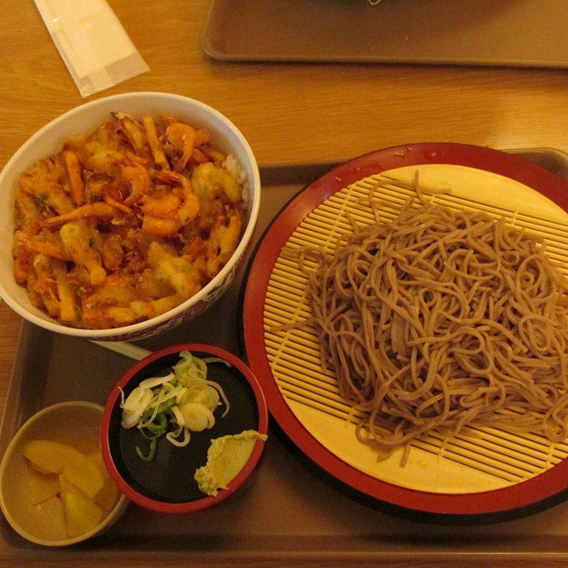 そばとかきあげ丼セット