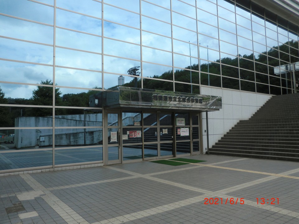 体育館：大会が行われていて関係者以外立ち入り禁止でした。