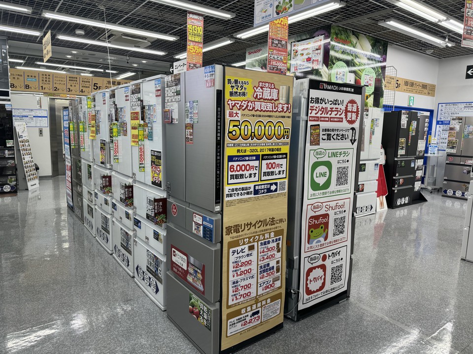 LABIの店内の電化製品売り場
