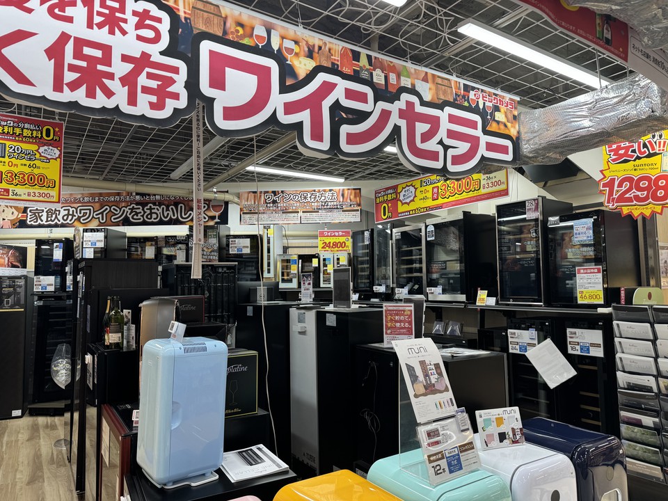 ビックカメラ新宿西口店のワインセラー売場