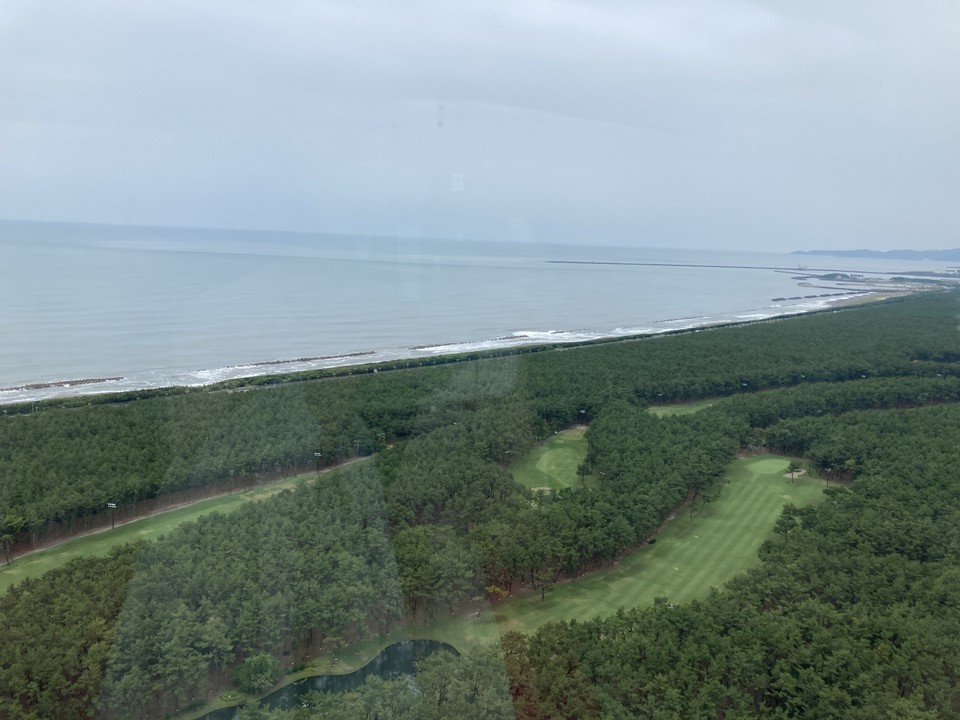 ゴルフ場が広がっています