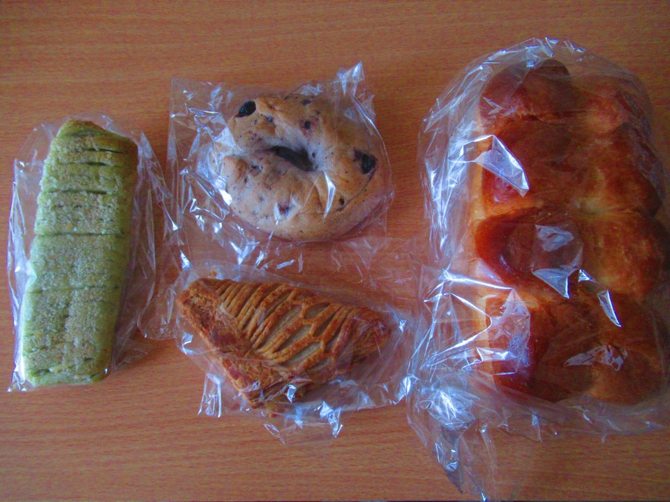 ￥107ほどのパンの種類が豊富