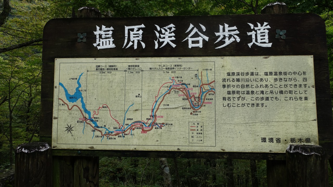しおやコース案内板