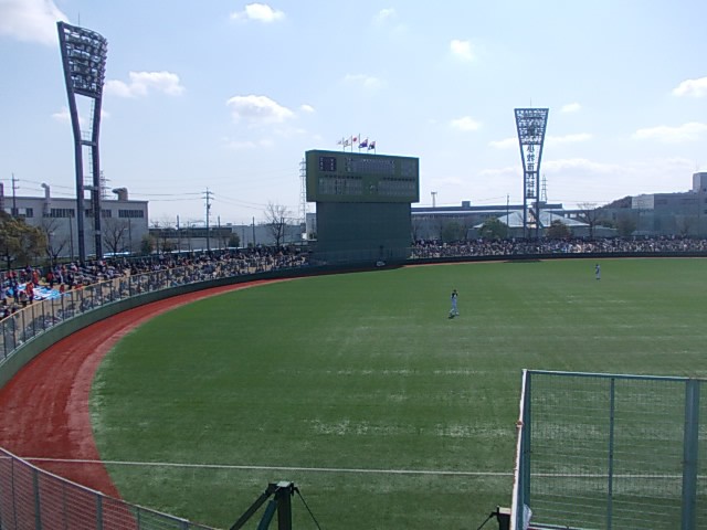 外野方面の様子